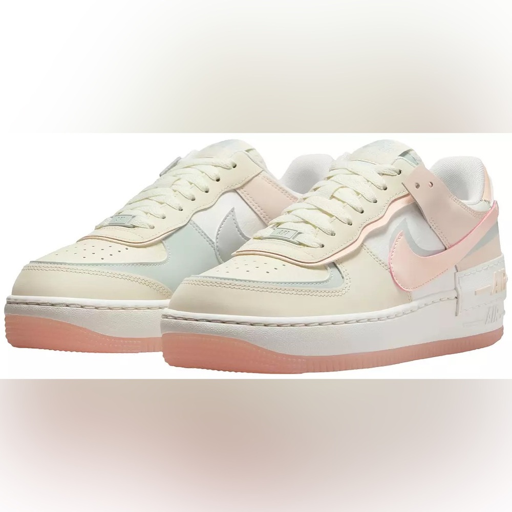 Nike Women's Air Force 1 Shadow Shoes Color Coconut
